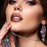 Orecchino+ Ciondolo Viola-Recuperato